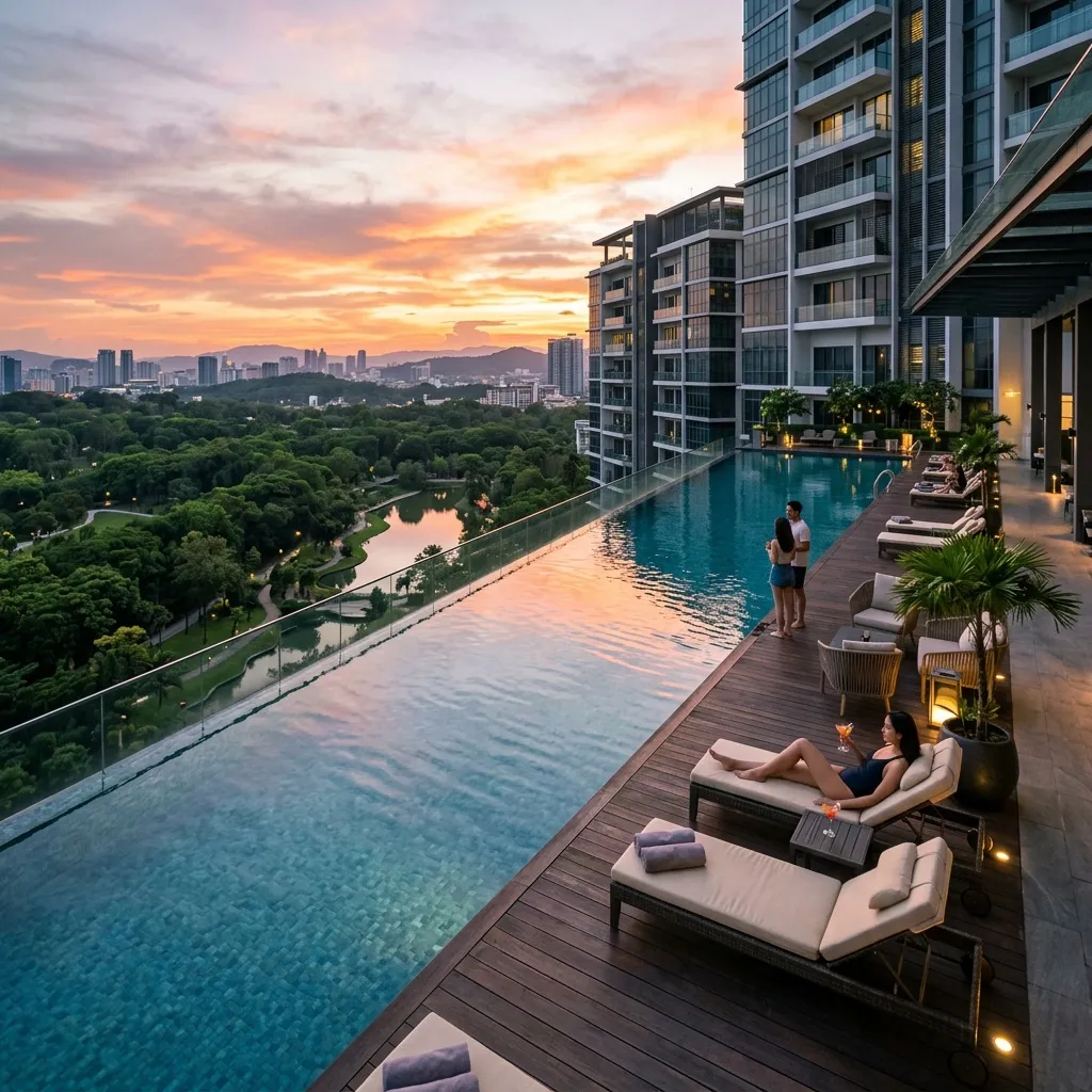 Hồ bơi vô cực với tầm nhìn panorama tuyệt đẹp