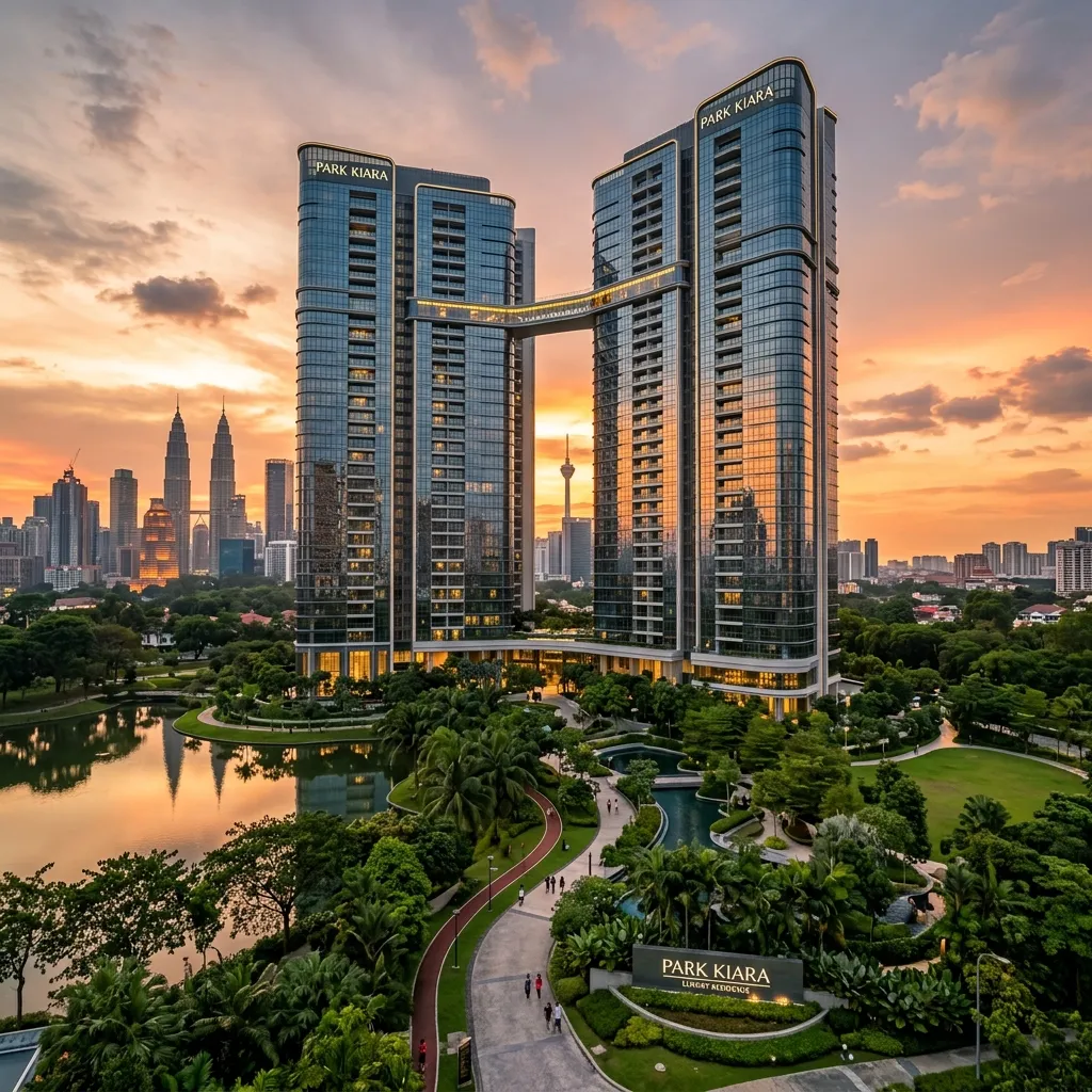 Toàn cảnh dự án Park Kiara lung linh dưới ánh hoàng hôn
